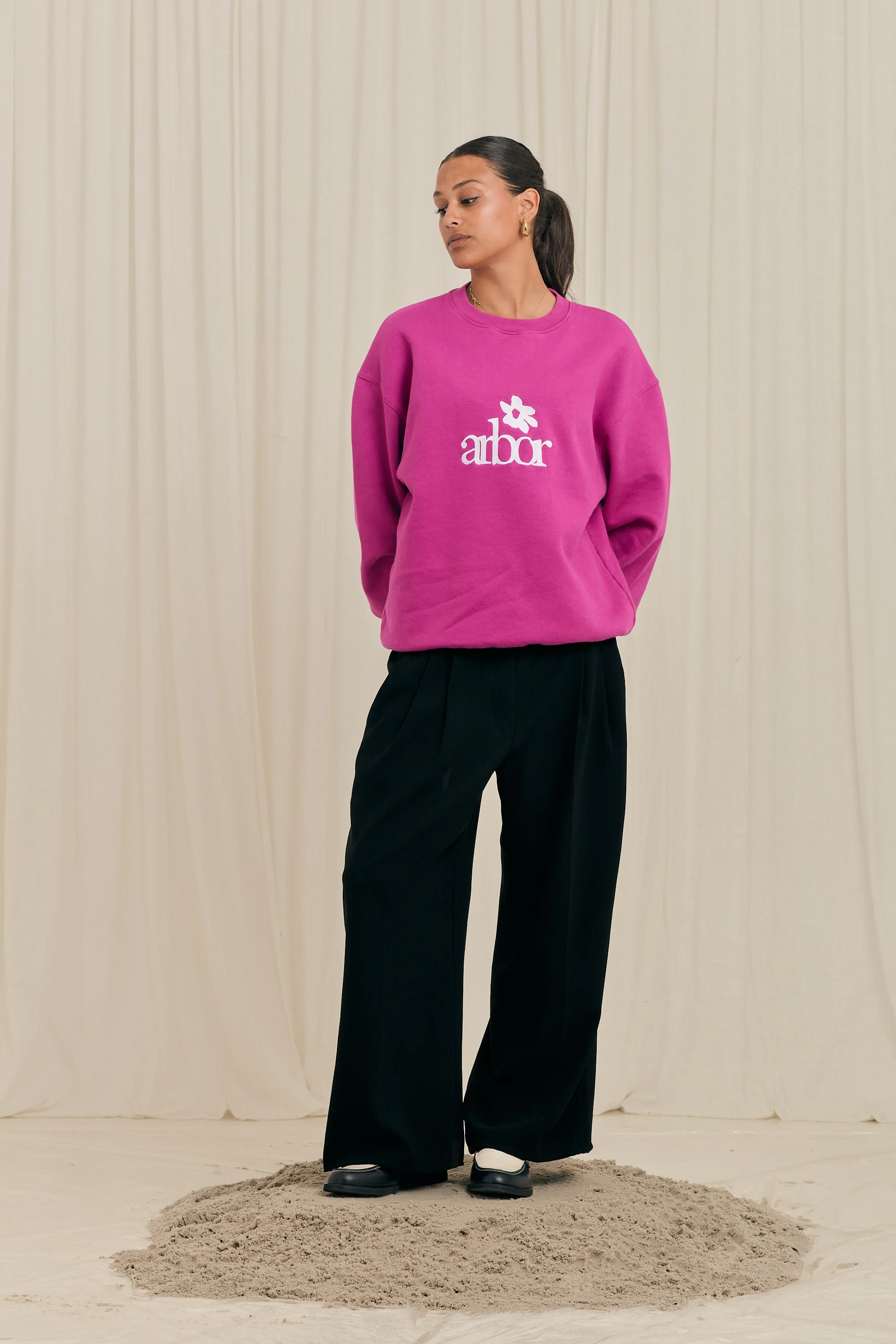 Arbor Flower Purple Crewneck - Image 3