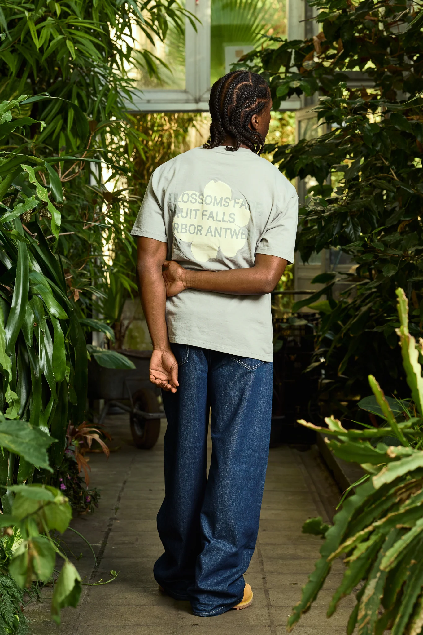 Beige Blossoms T-shirt - Image 4