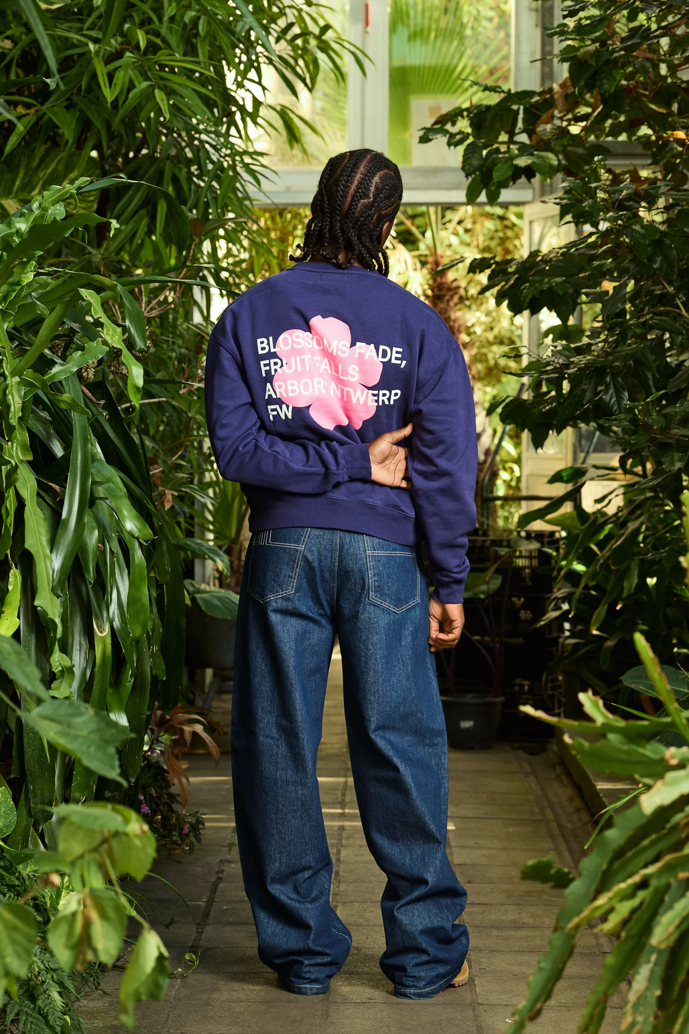 Blossoms Crewneck Blue - Image 3