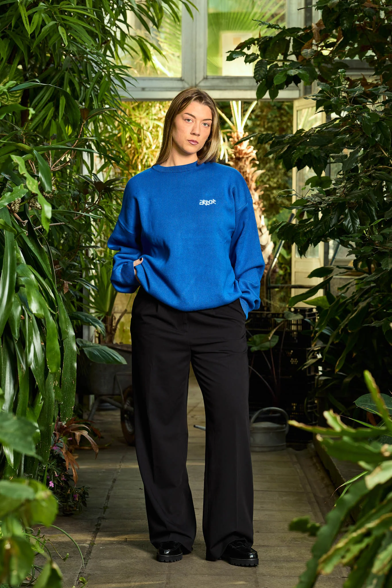 Blossoms Knit Blue - Image 4