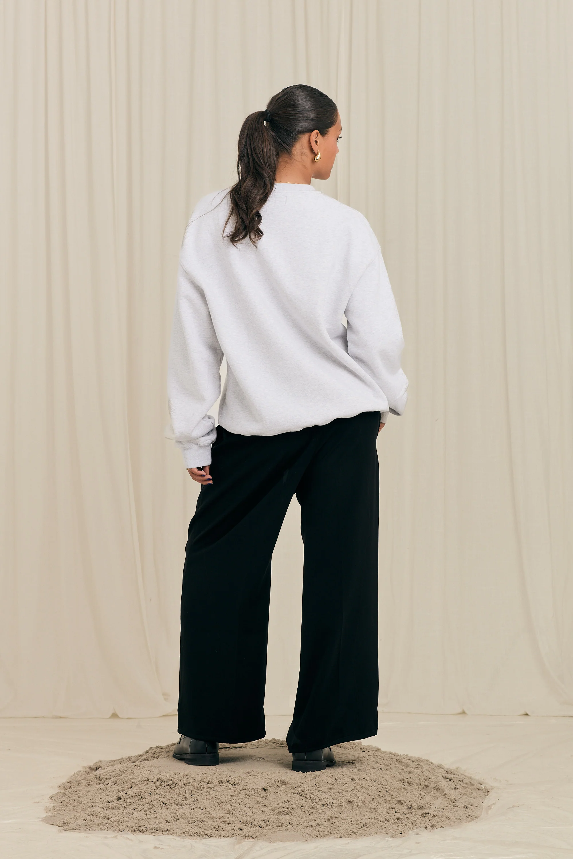 Mini Flower Grey Crewneck - Image 4