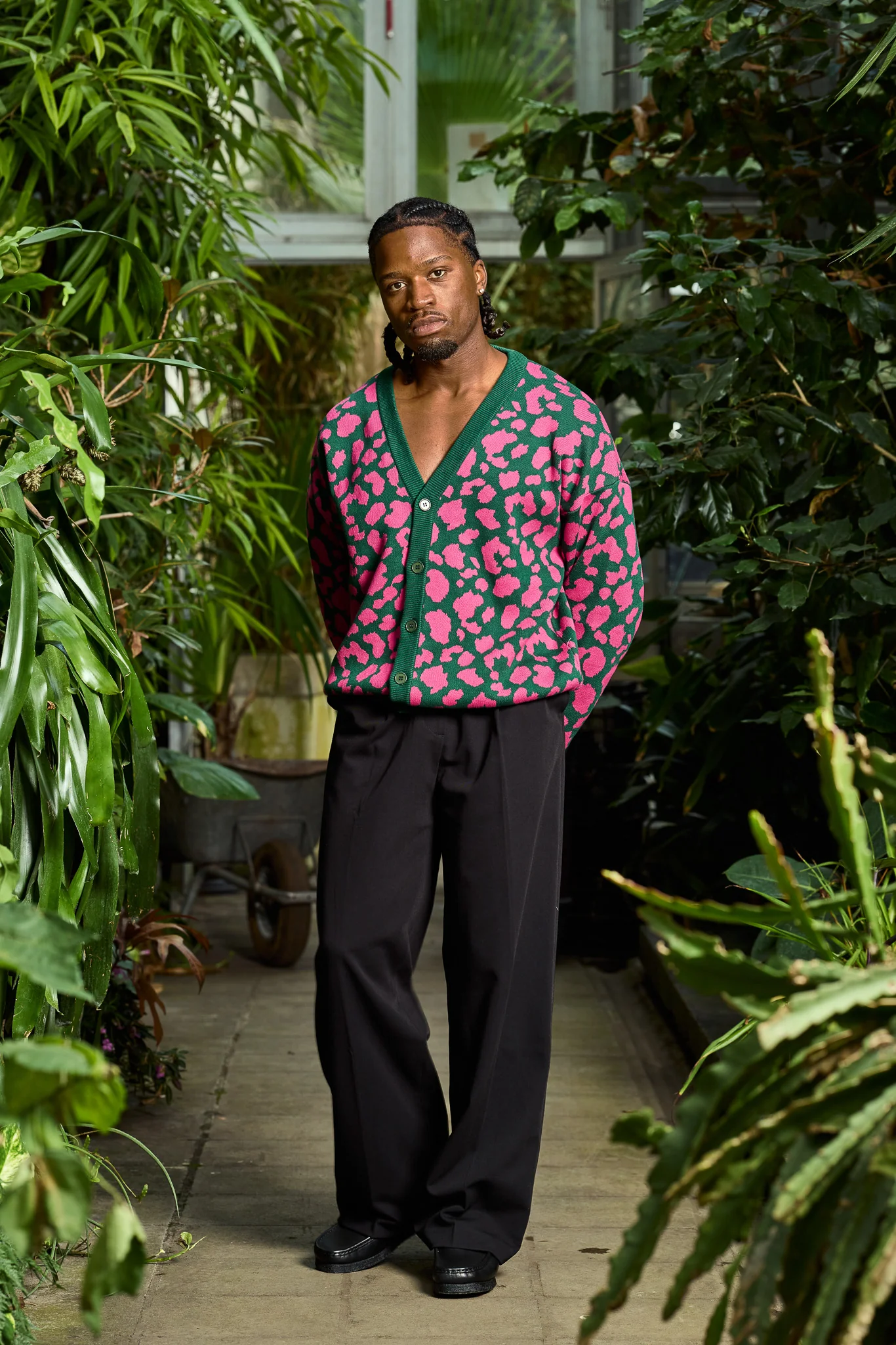 Pink Leopard Cardigan - Image 3